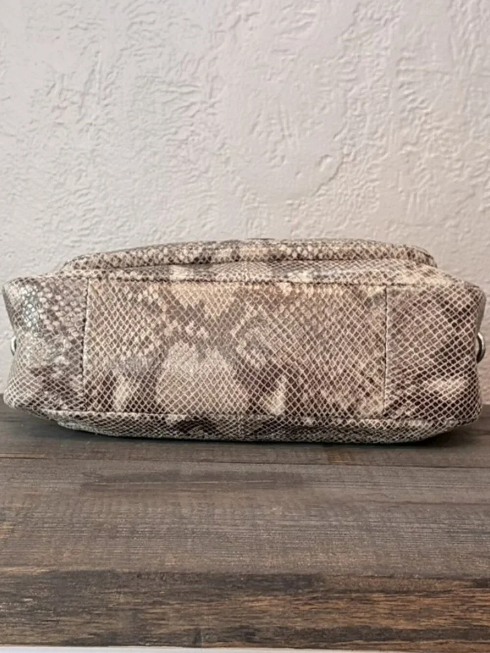 Coach Campbell Exotic Leather Snakeskin Embossed Crossbody Satchel F27895 NWOT